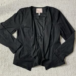 Anthropologie Hutch Drapey Faux Suede Jacket